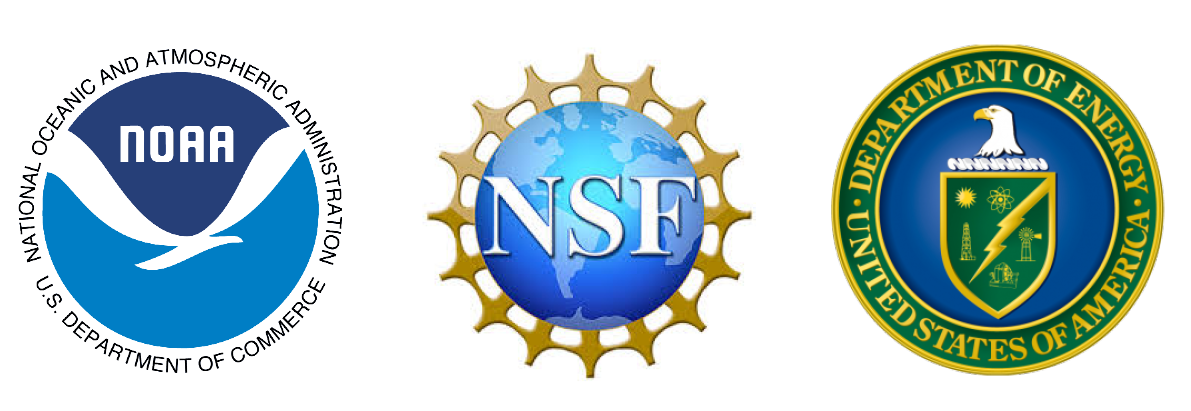 NOAA, NSF, and DOE logos