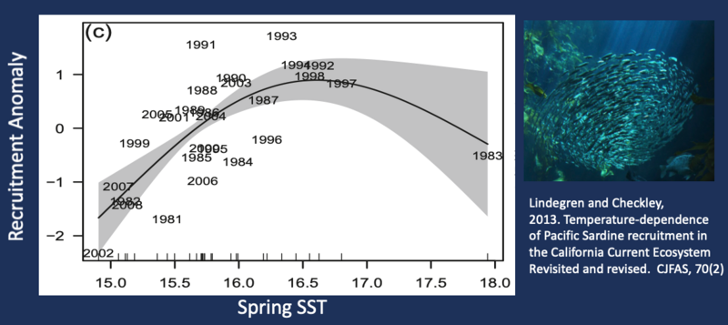 Recruitment Anomaly vs. Spring SST in the CCE