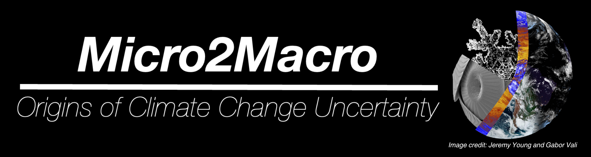 Micro2Macro: Origins of Climate Change Uncertainty Workshop Banner
