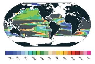 Oxygen loss in the oceans