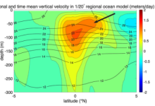 Ocean eddies structure mean equatorial upwelling