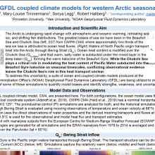 Evaluation of GFDL coupled climate models for western Arctic seasonal heat budgets; Alberty