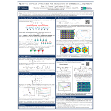 Quantum inspired approaches for simulations of differential equations poster