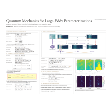 Quantum mechanics for large-eddy parameterizations