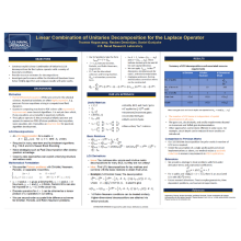Linear combination of unitaries decomposition for the Laplace operator
