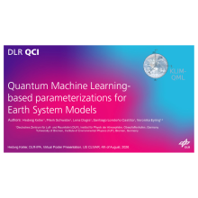 Quantum machine learning-based parameterizations for Earth System Models