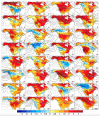 Large ensemble map of precipitation