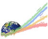 Globe and trend lines for earth system modeling